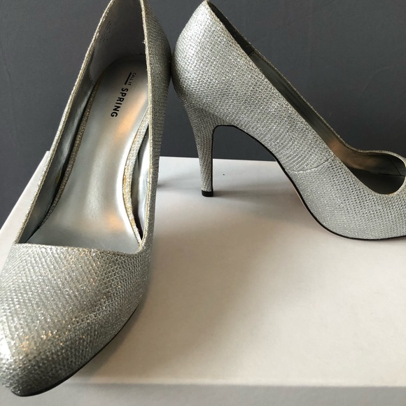 Spring silver sparkle heels - Picture 3 of 4